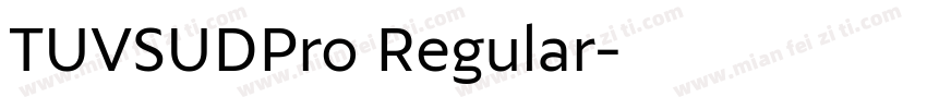 TUVSUDPro Regular字体转换